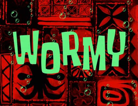 spongebob wormy transcript.